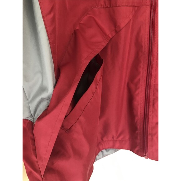 Walt Disney World‎ Parks  M Hooded Windbreaker Rain Jacket Coat RED GRAY 1971 - Picture 6 of 8